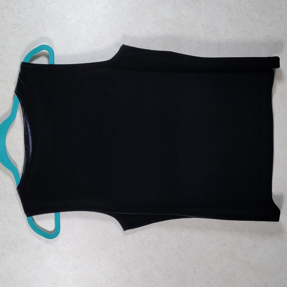 6135 Chico's Travelers Collection black velvet tank top 1 M - Picture 5 of 9